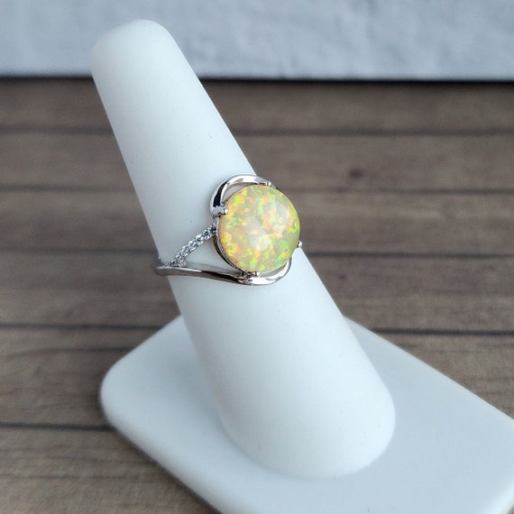 Silver and Opal Ring - image 3