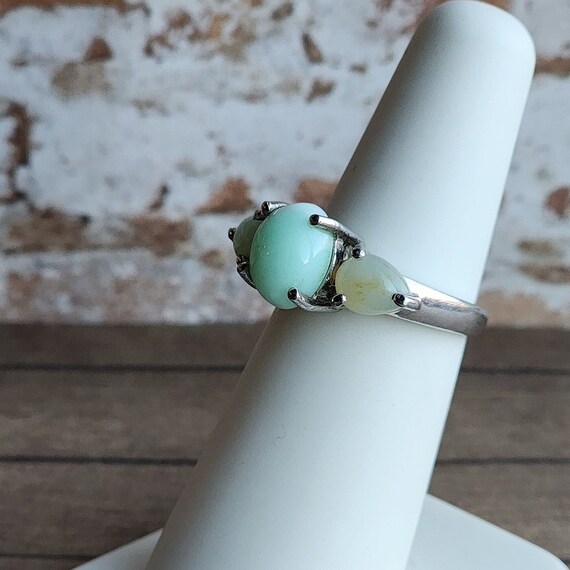 Silver and Larimar ring - image 2