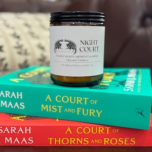 Night Court Scented Candle, ACOTAR, Sara J Maas, Feyre, Rhysand, High Lord, Velaris