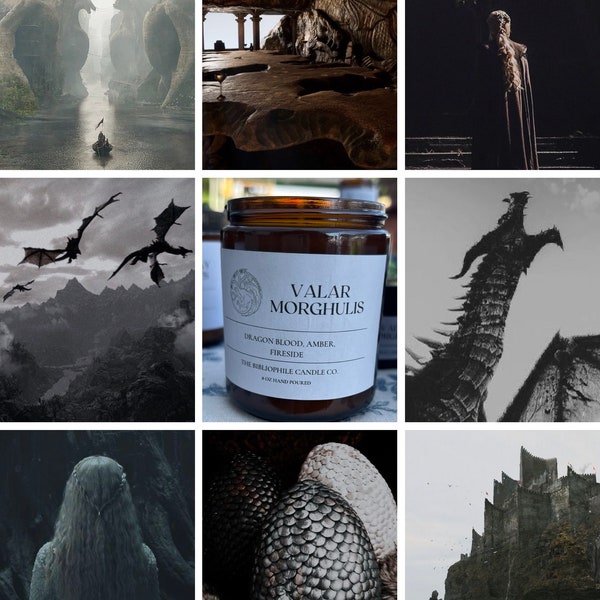 Valar Morghulis Scented Candle, Game of Thrones, Targaryen, Mother of Dragons, Daenerys, Rhaenyra