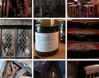 Three Broomsticks Scented Candle, Butter Beer, Hogsmeade, Wizard Village