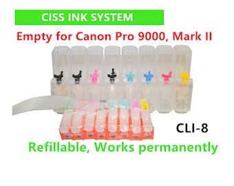 Canon Pro 9000/Mark II CISS Ink System, CLI-8 (Empty)