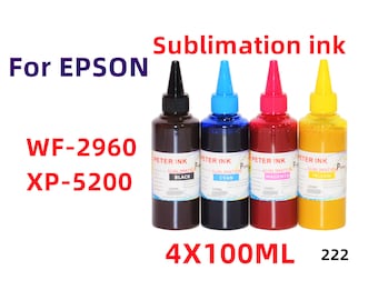 Sublimationstinte, 4x100ml Refill für WF-2960,XP-5200 Drucker