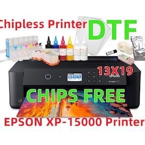 Imprimante DTF sans puce grand format XP-15000 (remis à neuf Epson) avec kits DTF pour l'impression Dtf **