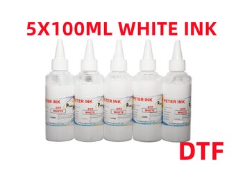 5X100ML Premium DTF Direct To Film refill Ink for Xp-15000 Artisan 1430 Stylus 1400 ET-8550 ET-8500 L1800 L800 L805 Printer