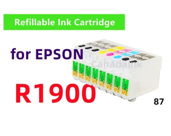 Empty Refillable Ink Cartridge Kit for Stylus Photo R1900 Printer