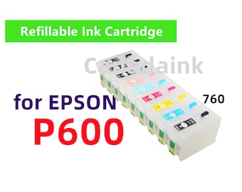 9 Refillable Ink Cartridges with ARC for SureColor P600 Printer