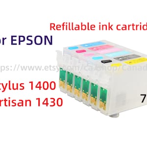 Cartouche d'encre vide, colorante, à sublimation, pigmentée Cartouche d'encre rechargeable pour imprimante Artisan 1430 Stylus 1400 Cartouche d'encre T079 79