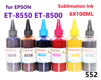 Recarga de tinta de sublimación (6 x 100 ml) para EcoTank ET-8500 ET-8550