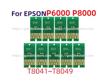 9X T804 804 Single Use Chip for SureColor SC P6000  P8000 Printer T8041 ~ T8049