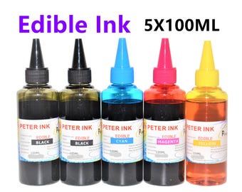 Edible Ink Refill for ET-2800, ET-4800 Printers (5 x 100ML)