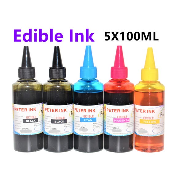 Edible Ink Refill for ET-2800, ET-4800 Printers (5 x 100ML)