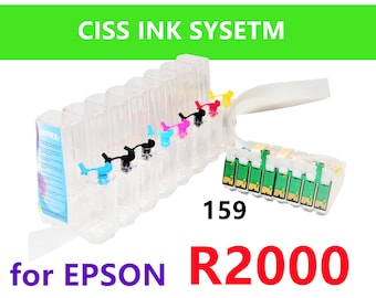 CIS CISS Ink System for R2000 Printer, T159 empty