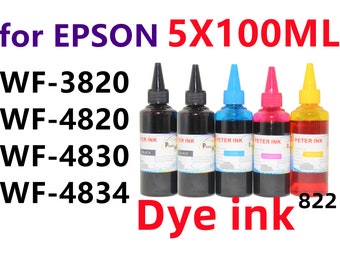 Ink Refill: wf-3820, wf-4820, wf-4830, wf-4834 (5x100ml)