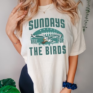 Comfort Colors® Eagles Football Shirt, Sundays are for the Birds, Bird Gang Shirt, Philadelphia Eagles Sweatshirt, Philadelphia Eagles Shirt