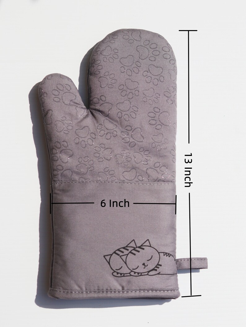 Cat Oven Mitts and Potholders Set - Thumbnail 5