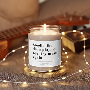 Cowgirl Gift Personalized Funny Candle Gift for Her Country Music Lover Gift Fan Birthday Gift Merch Country Gift Western Rodeo Custom Gift