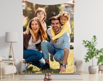 Manta con fotos personalizable, regalos de collage de fotos para él o ella, regalos personalizados para familiares y amigos, recuerdo especial para bodas, cumpleaños