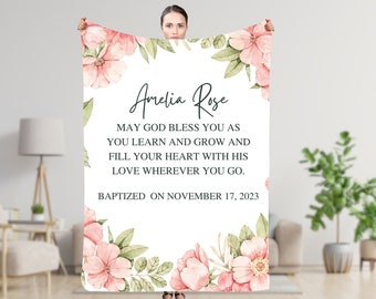 Cobertor de Batismo Personalizado, Presente de Batismo, Presente de Batizado, Batizado em Cristo, Cobertor de Batismo, Presente da Madrinha, Batizado Personalizado