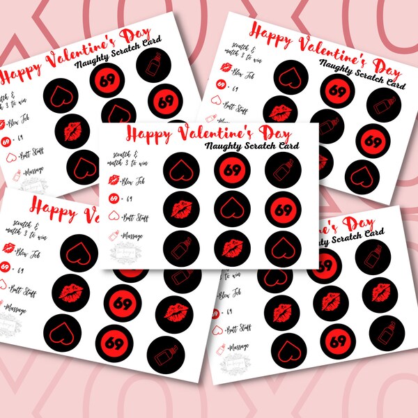 Valentine Naughty Card - Etsy