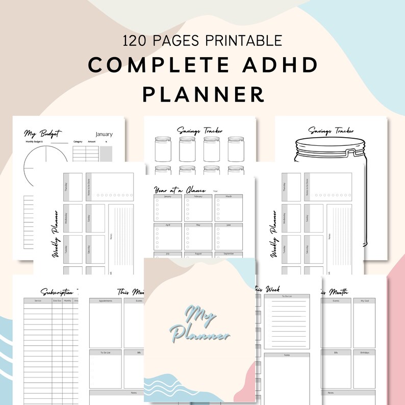 ADHD Planner Adults ADHD Planner for Work ADHD Organization Etsy UK