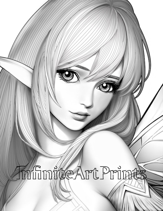 Fairy Anime Coloring Pages