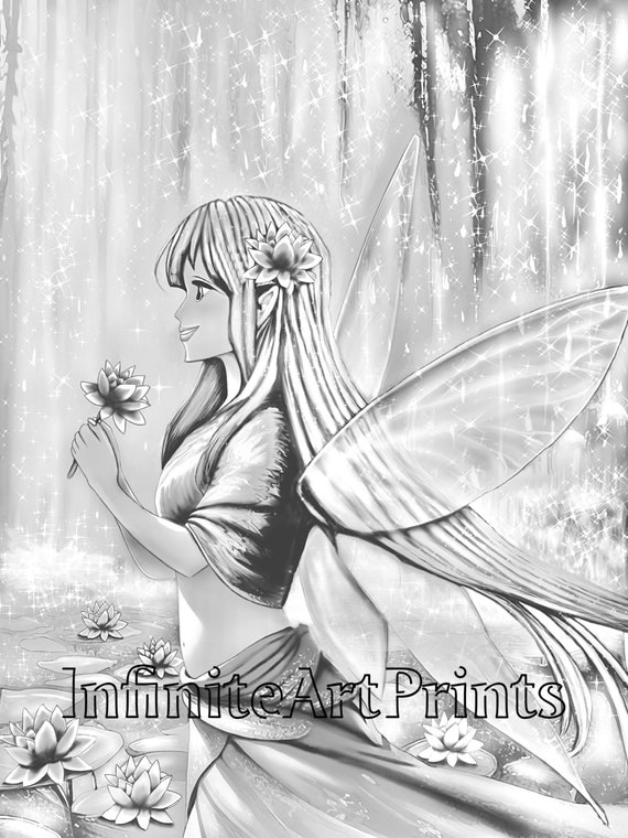 Fairy Adult Coloring Page Colouring Instant Download - Etsy Fairy Adult Coloring Page Colouring Instant Download - Etsy