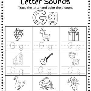 ABC 26 Page Alphabet Printable Phonics Worksheet, Letter Tracing ...