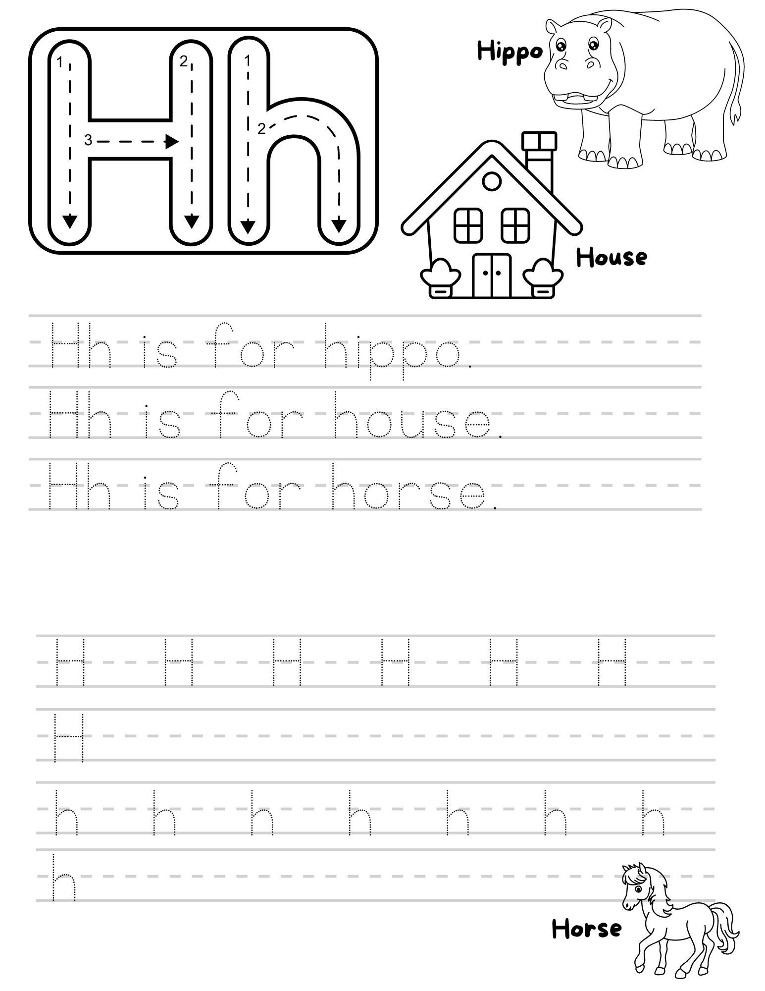 26 Printable ALPHABET & PHONICS Worksheets, Trace ABC, Preschool
