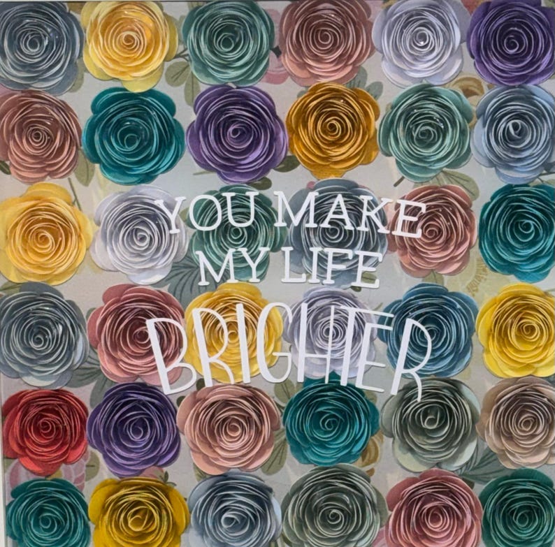 You Make My Life Brighter Shadow Box - Etsy