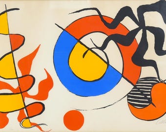 Alexander Calder, Spirale et Poulpe, vers 1970 Lithographie, Signée 22/75
