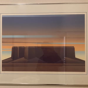◇ED MELL　エド・メル【レッド・ロック・バレー】■リトグラフ◇ 新品未使用 Ed Mell - Red Rock Valley / Lithograph ED:H.C / Frame 23