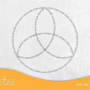 Trinity Symbol, SVG File, PNG Graphic, Christian, Instant Digital Download