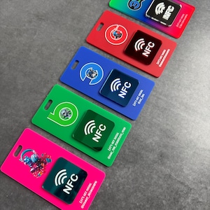 Custom Acrylic Smart Badge: NFC or QR Code, Business Logo