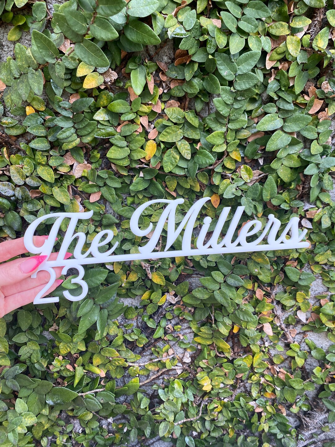 Modern Acrylic House Address Sign Number Plaque Contemporary Custom