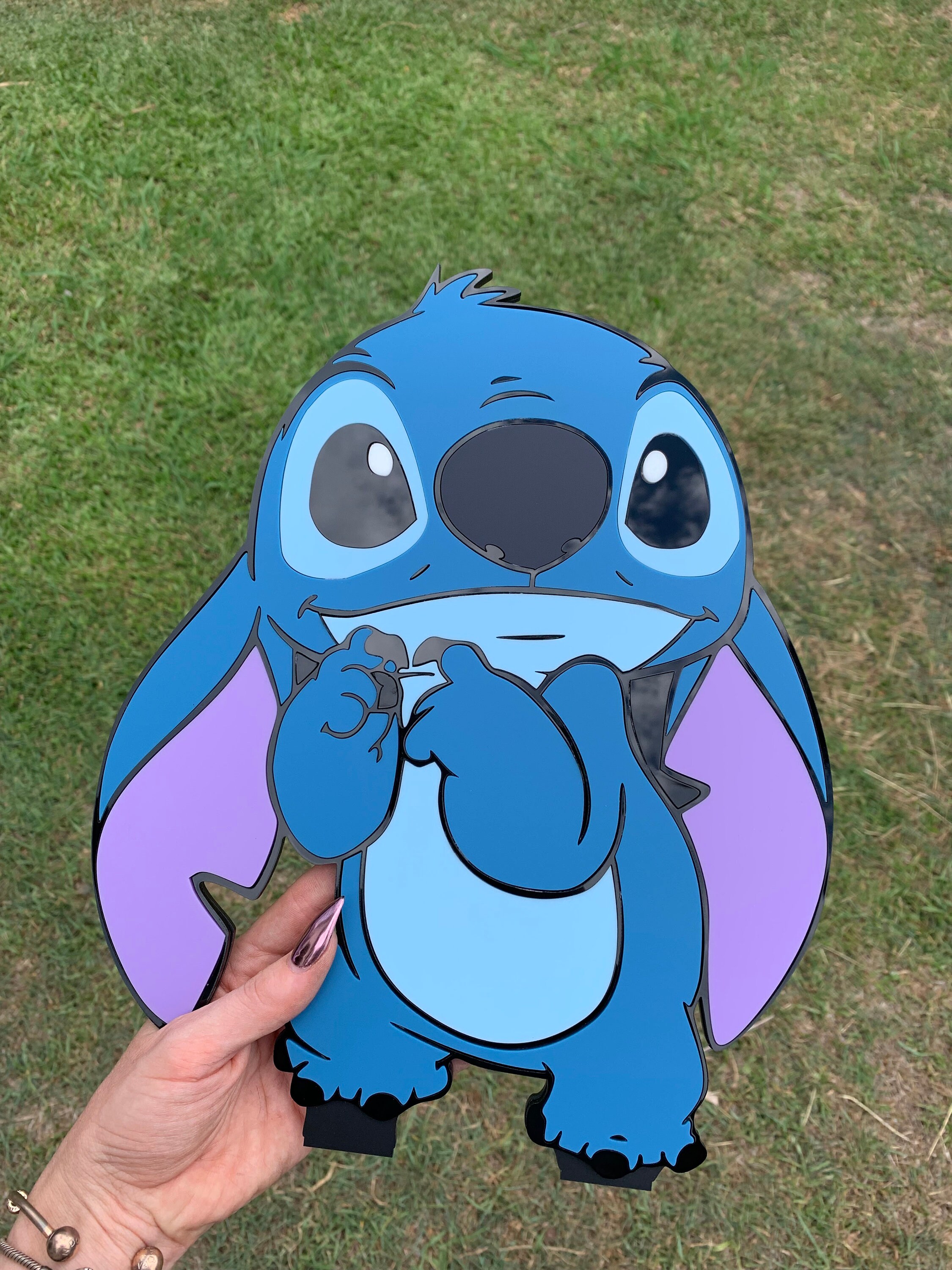 Stitch Sign In Stitch Acrylic 3D Standing Sign Lilo & Stitch Disney Kids Room ...