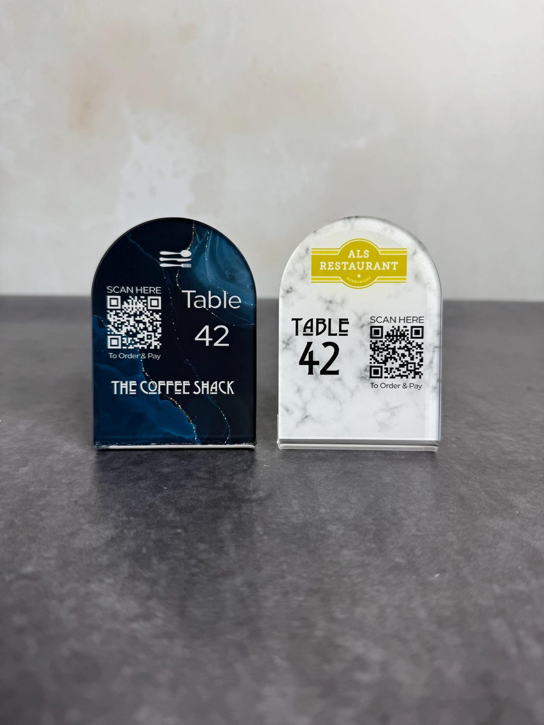 Custom Code Catering Custom Acrylic QR Code Menu Sign | Restaurant, Bar, Cafe - Etsy