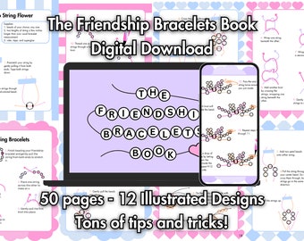 El libro de pulseras de la amistad - Diseños con cuentas: Instrucciones para manualidades de joyería hecha a mano DIY Técnicas y patrones creativos de cuentas para principiantes