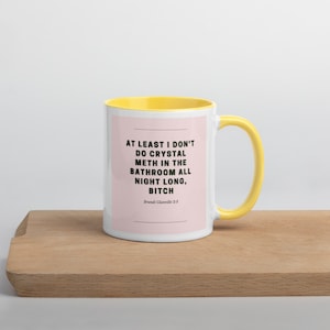 Bravo quote mug | RHOBH | Brandi Coke in the Bathroom