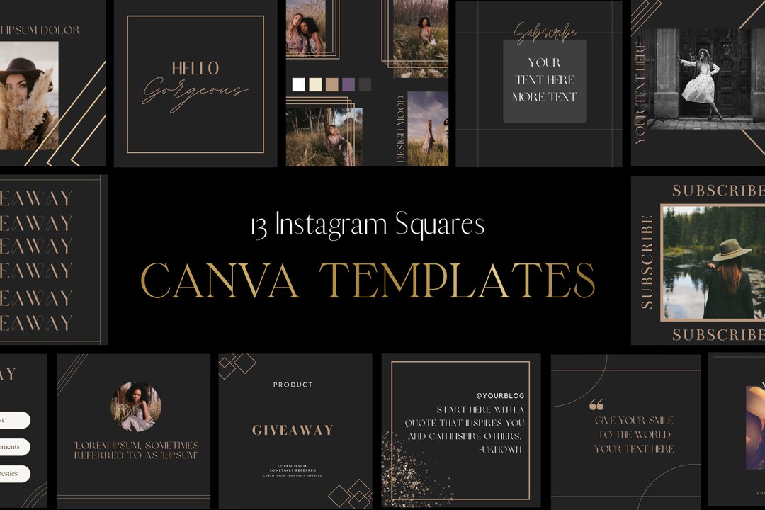 13 Instagram Post Templates | Canva Templates | Social Media Templates ...