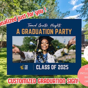 Graduation Yard Sign, Senior Class of 2025 , Grad Party Outdoor Decor, Congrats Graduate Yard Display/Outdoor Sign, Senior Party Decoration