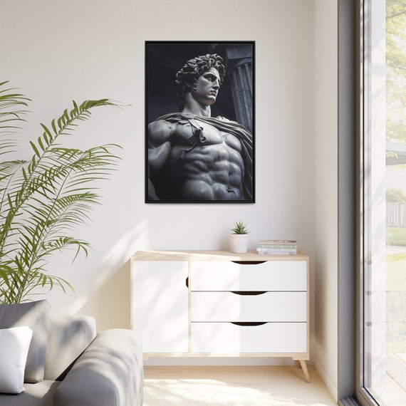 Alexander the Great Marble Statue Wallpaper 32x48 Gallery Canvas Art Wall Art Wall Decoration Wall Decor Historical Figures King Alexander