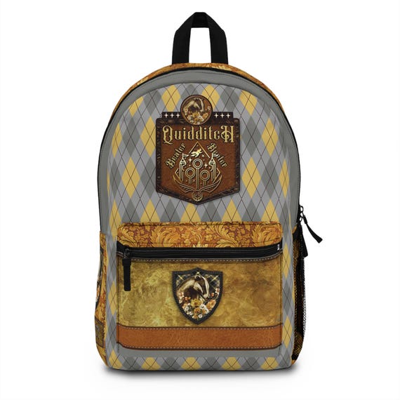 bag wizard leather backpack Honey Badger Backpack, Wizard School Bag, Magical Book Inspired Backpack,  Loyalty Honey Badger Bag, Fantasy Backpack, Cosplay Backpack