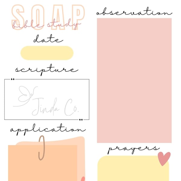 SOAP Bible Study Template