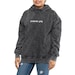 Chocolate Mineral Wash Cotton Hoodie main image 0