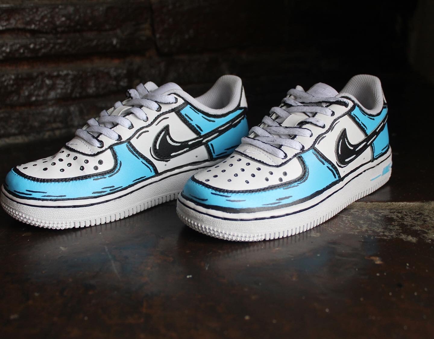 custom air force 1 cartoon