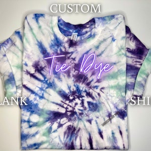 Custom Dyed T-Shirts - Blank Shirts for Printing - Tie Dye - Trendy Colored T Shirts - Blank Craft Shirts - Super Soft Short Sleeve Shirts