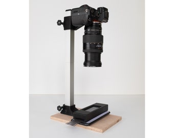 DSLR Film Scanning Set: 35mm Carrier + 120 Carrier + Camera Copy Stand