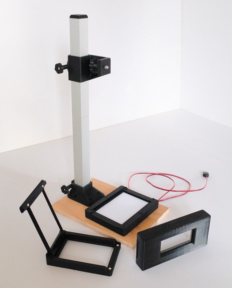 Complete DSLR Scanning Kit Camera Copy Stand, 35mm Carrier, 120