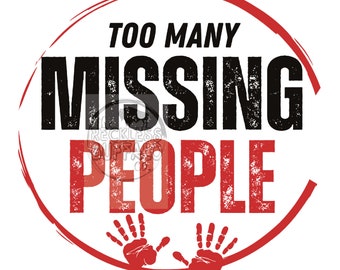 File di taglio per persone scomparse, Cricut e Silhouette, PNG SVG (download digitale)